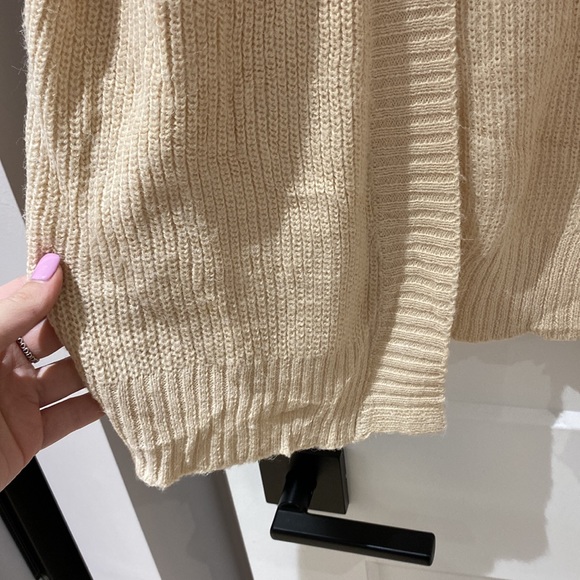 ICHI Knit Cardigan in Sand - Picture 8 of 10